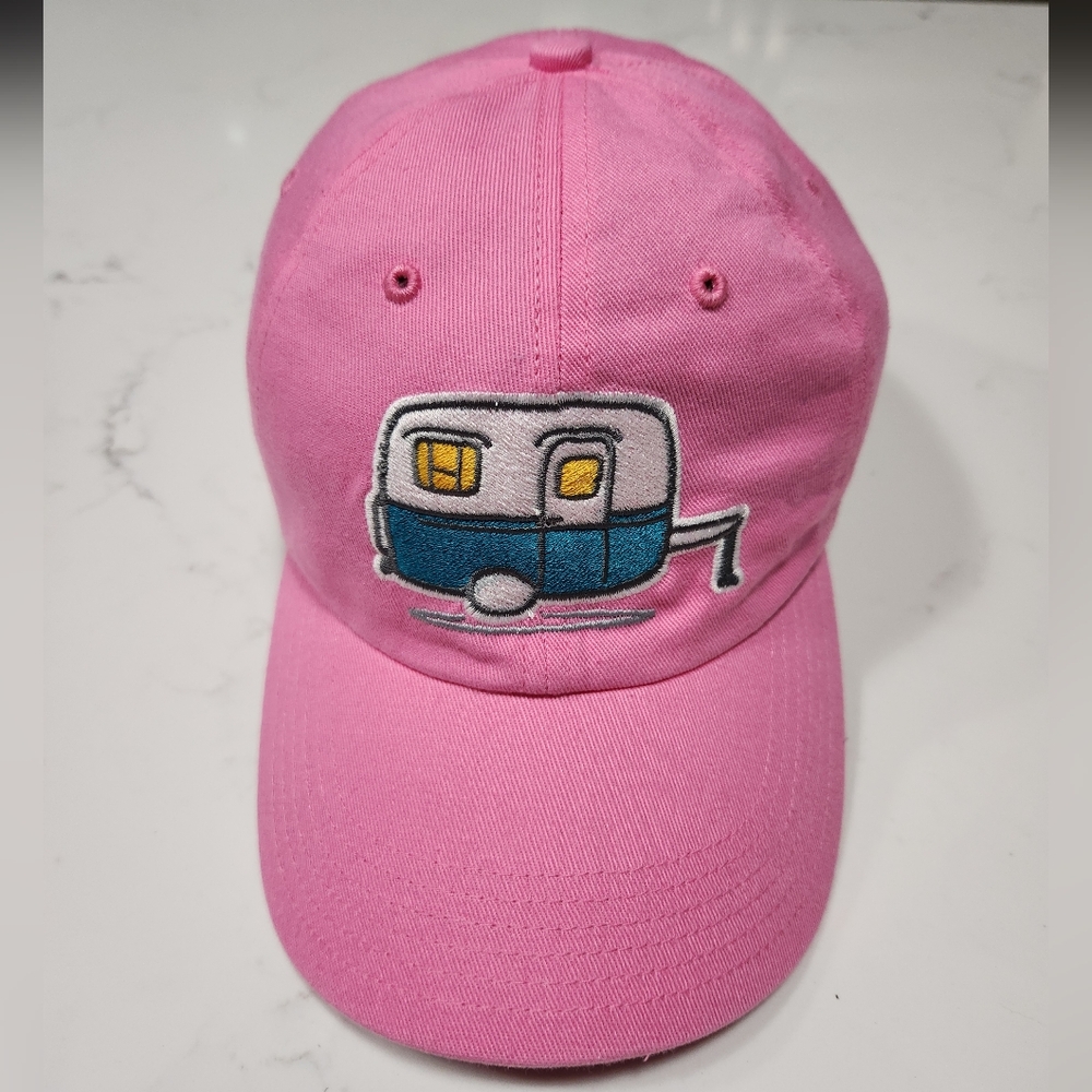 Pink Camper Embroidered Cap